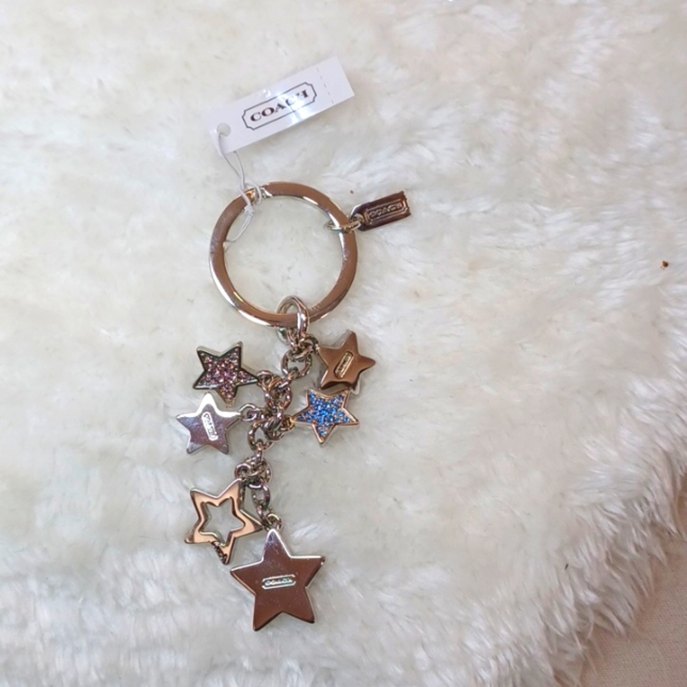 Coach star keychain